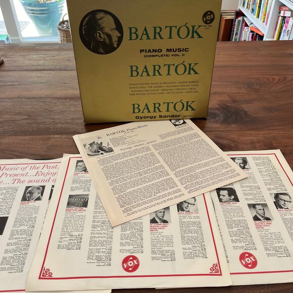 Bartok Piano Music Vol. II György Sánder Vinyl 3 Record Box Set VOX SVBX 5426 - Picture 1 of 12